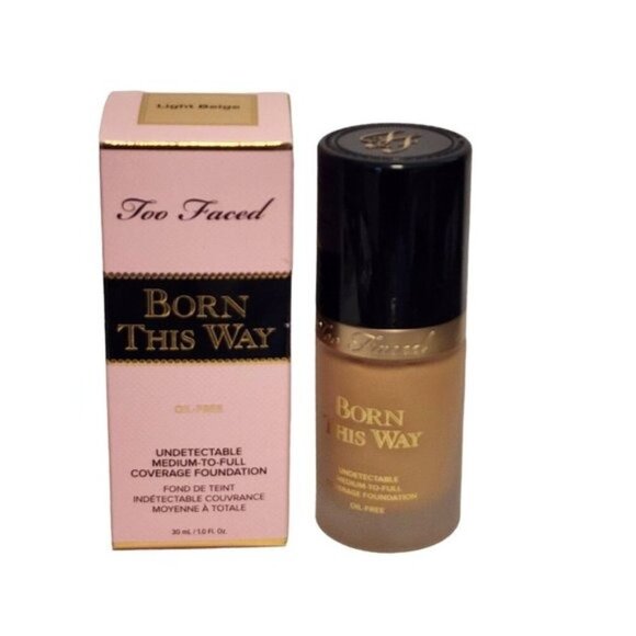 Too Faced Born This Way Undetectable Oil Free Foundation LIGHT BEIGE Full Size - Picture 2 of 8